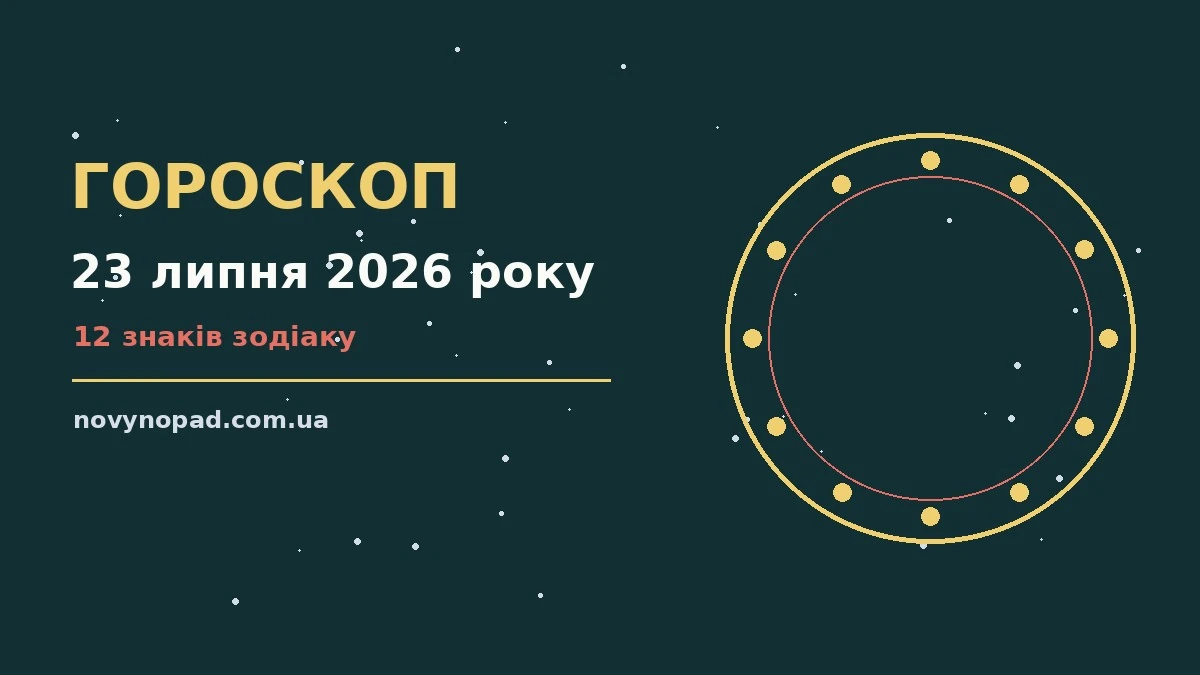 Зоряний гороскоп на 23 липня 2026 року з планетами та знаками зодіаку