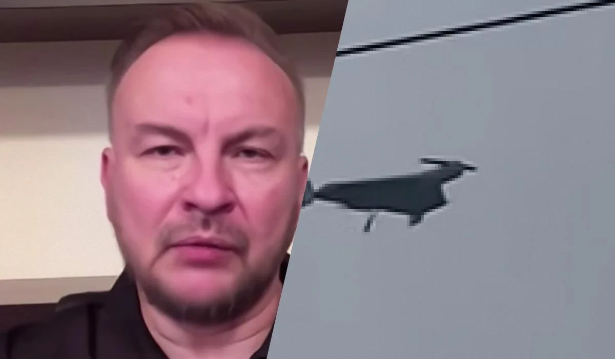 Карта України з червоною зоною ризику ударів реактивних Шахедів з онлайн-керуванням