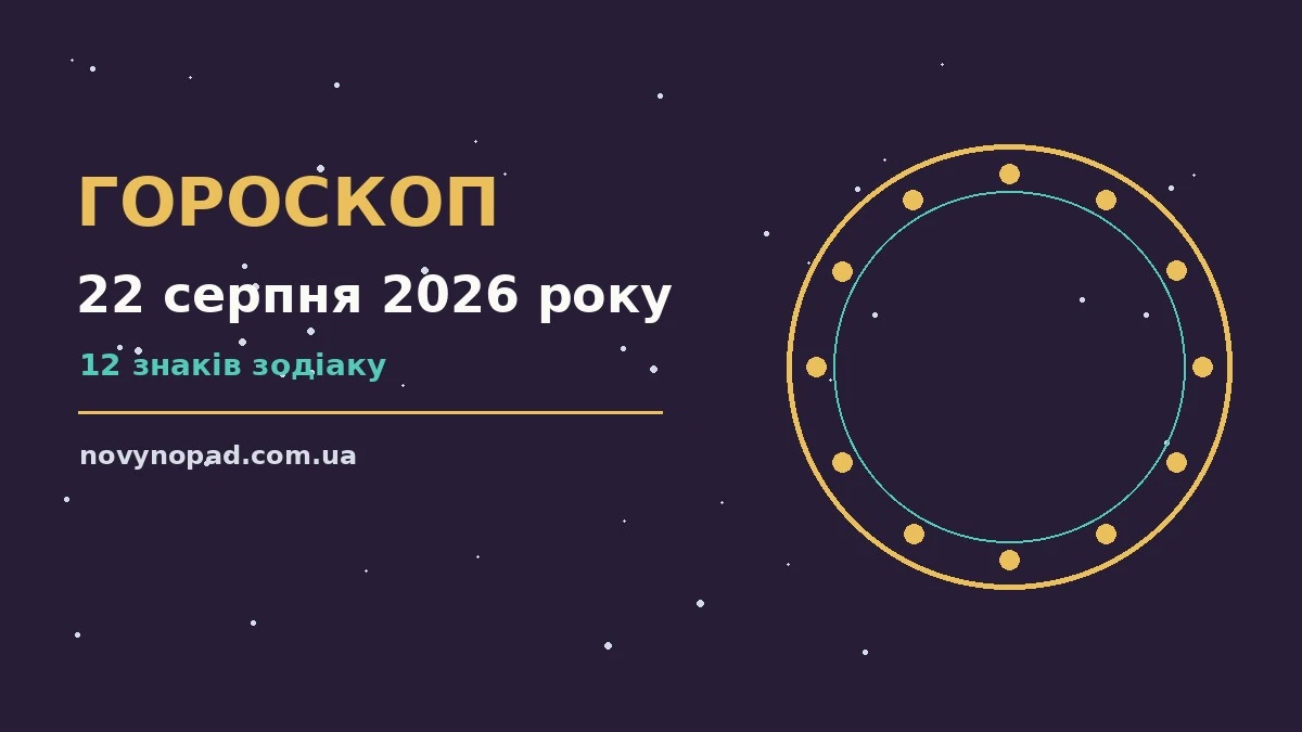 Зоряне небо над містом у суботу ввечері, символ астропрогнозу на 22 серпня 2026 року