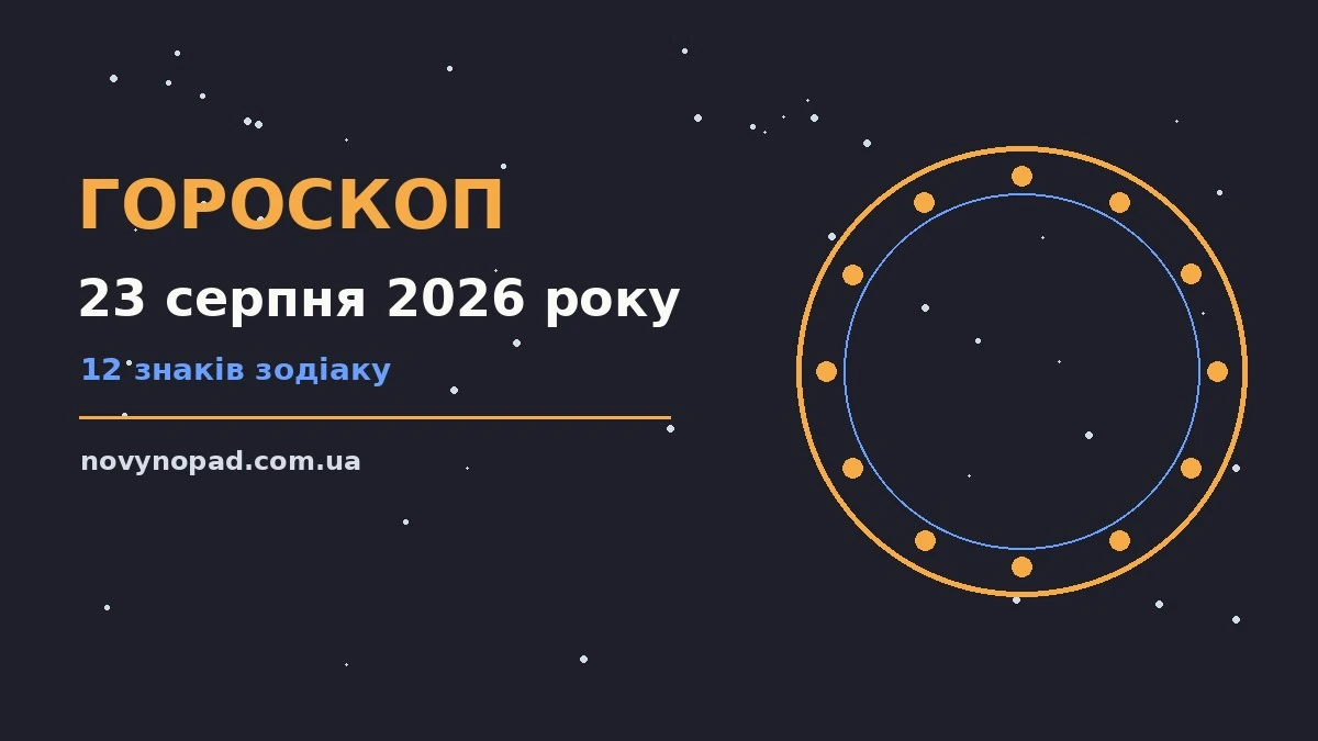 Щоденний гороскоп на 23 серпня 2026 року з порадами для планування і завершення справ