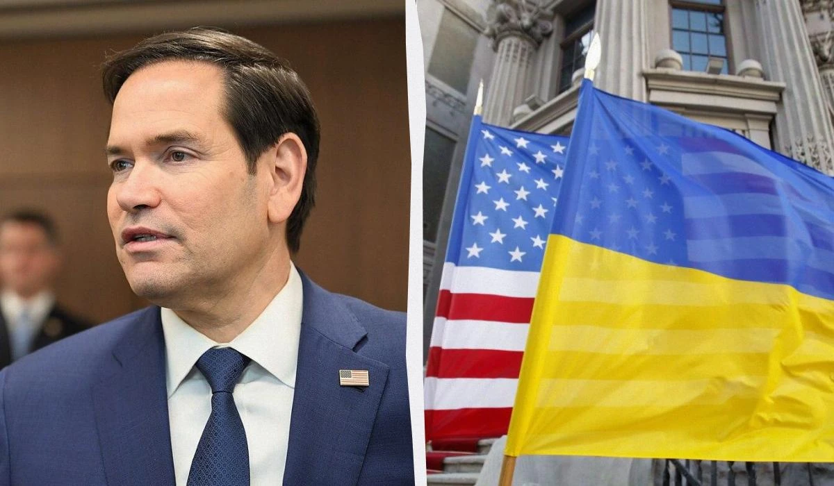Державний прапор України на тлі символічних прапорів країн-партнерів