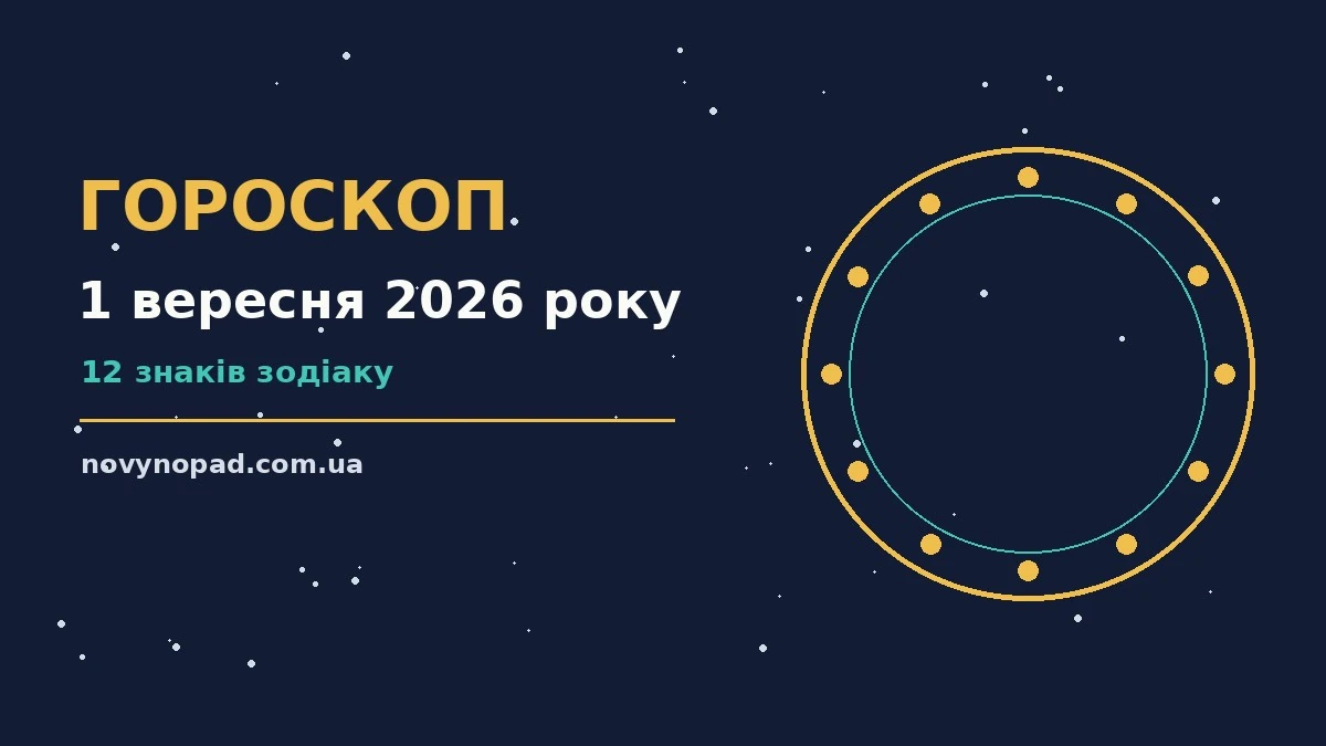 Гороскоп на 1 вересня 2026 року: час рішень для всіх знаків для планів і важливих справ