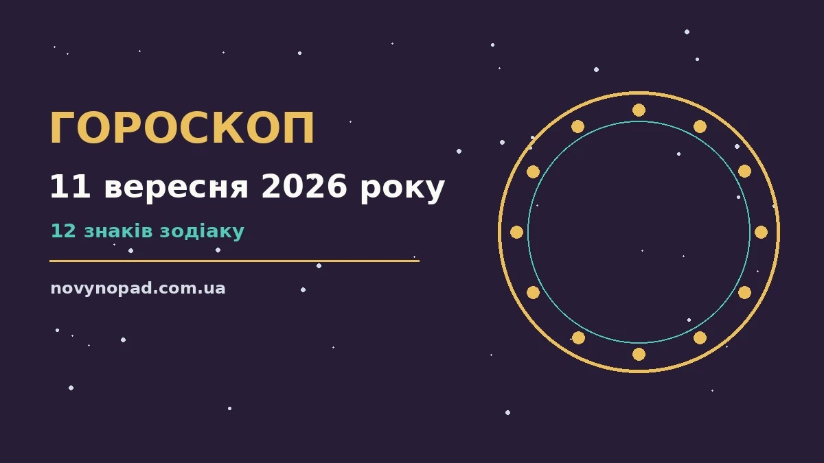 Гороскоп на 11 вересня 2026 року: час рішень для всіх знаків для планів і важливих справ