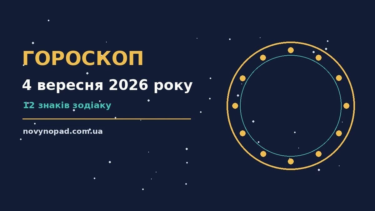 Гороскоп на 4 вересня 2026 року: час рішень для всіх знаків для планів і важливих справ