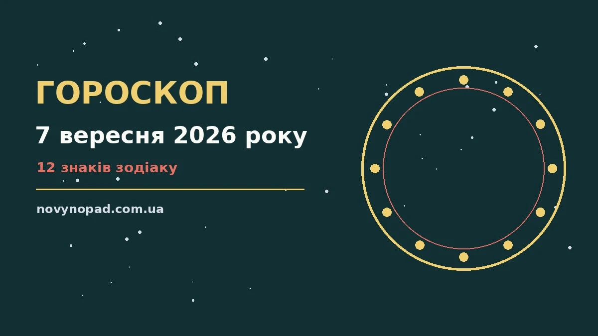 Гороскоп на 7 вересня 2026 року: час рішень для всіх знаків для планів і важливих справ