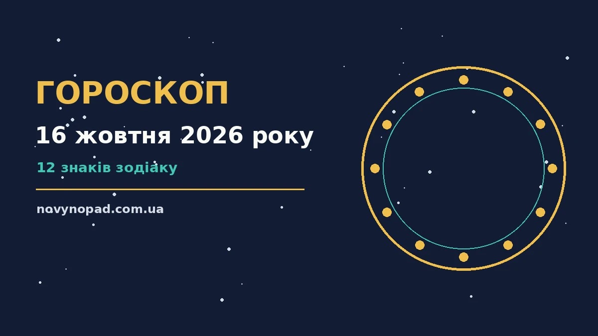 Гороскоп на 16 жовтня 2026 року: час рішень для всіх знаків для планів і важливих справ