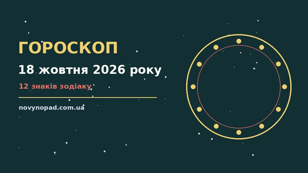 Гороскоп на 18 жовтня 2026 року: час рішень для всіх знаків для планів і важливих справ