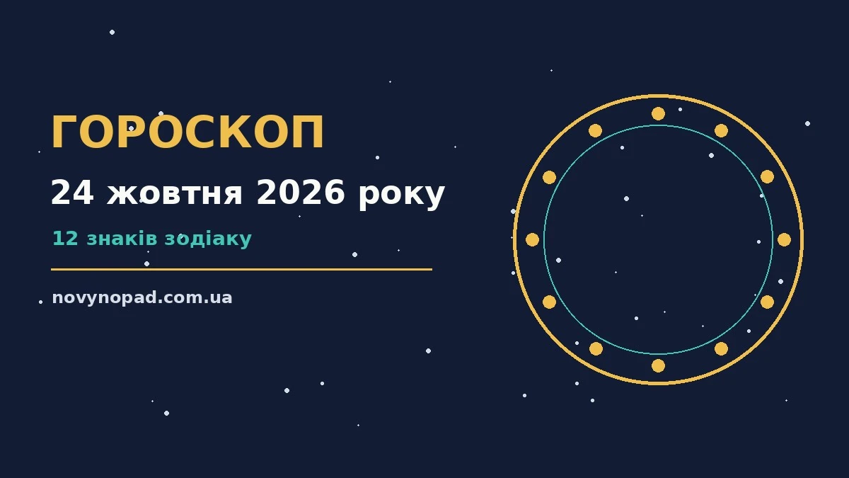 Гороскоп на 24 жовтня 2026 року: час рішень для всіх знаків для планів і важливих справ