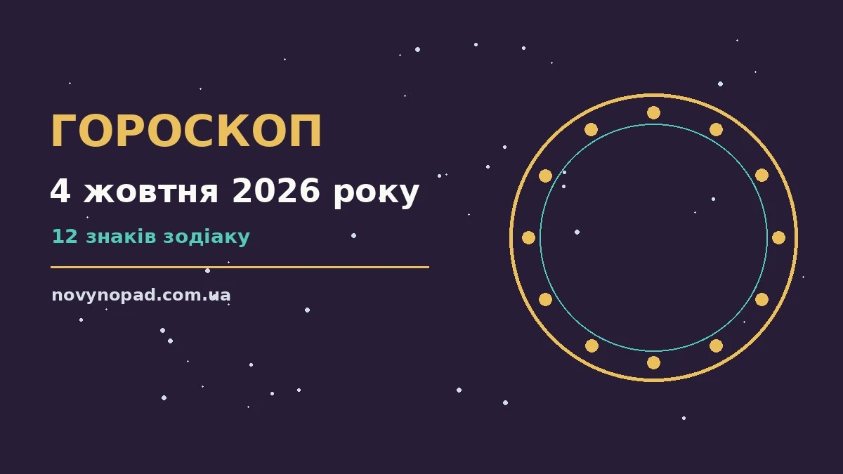 Гороскоп на 4 жовтня 2026 року: час рішень для всіх знаків для планів і важливих справ